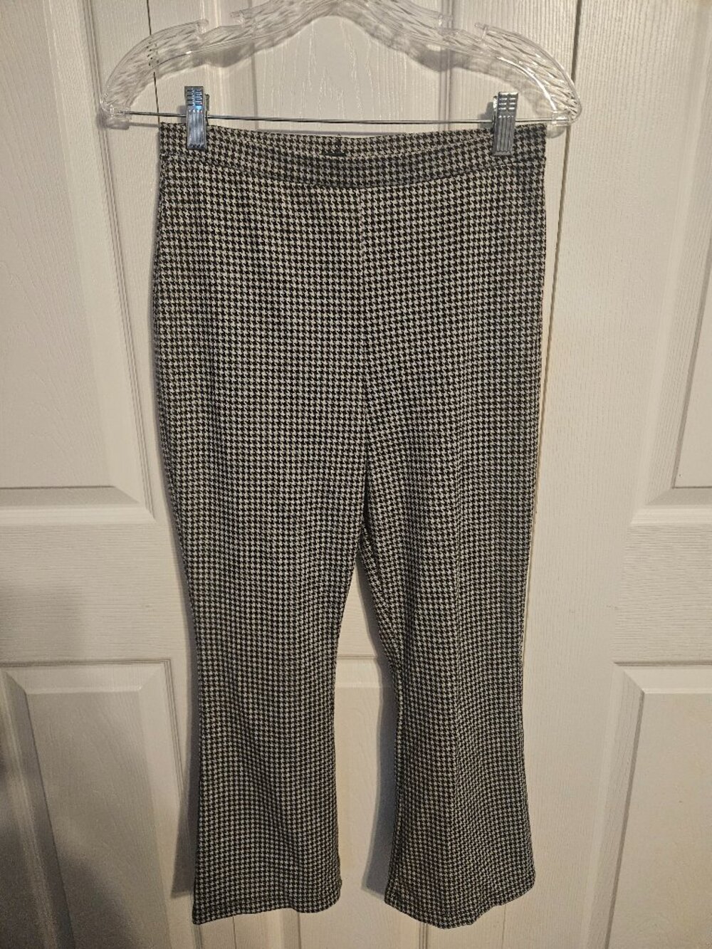 Black and White Checkered Dress Pants